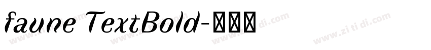 faune TextBold字体转换